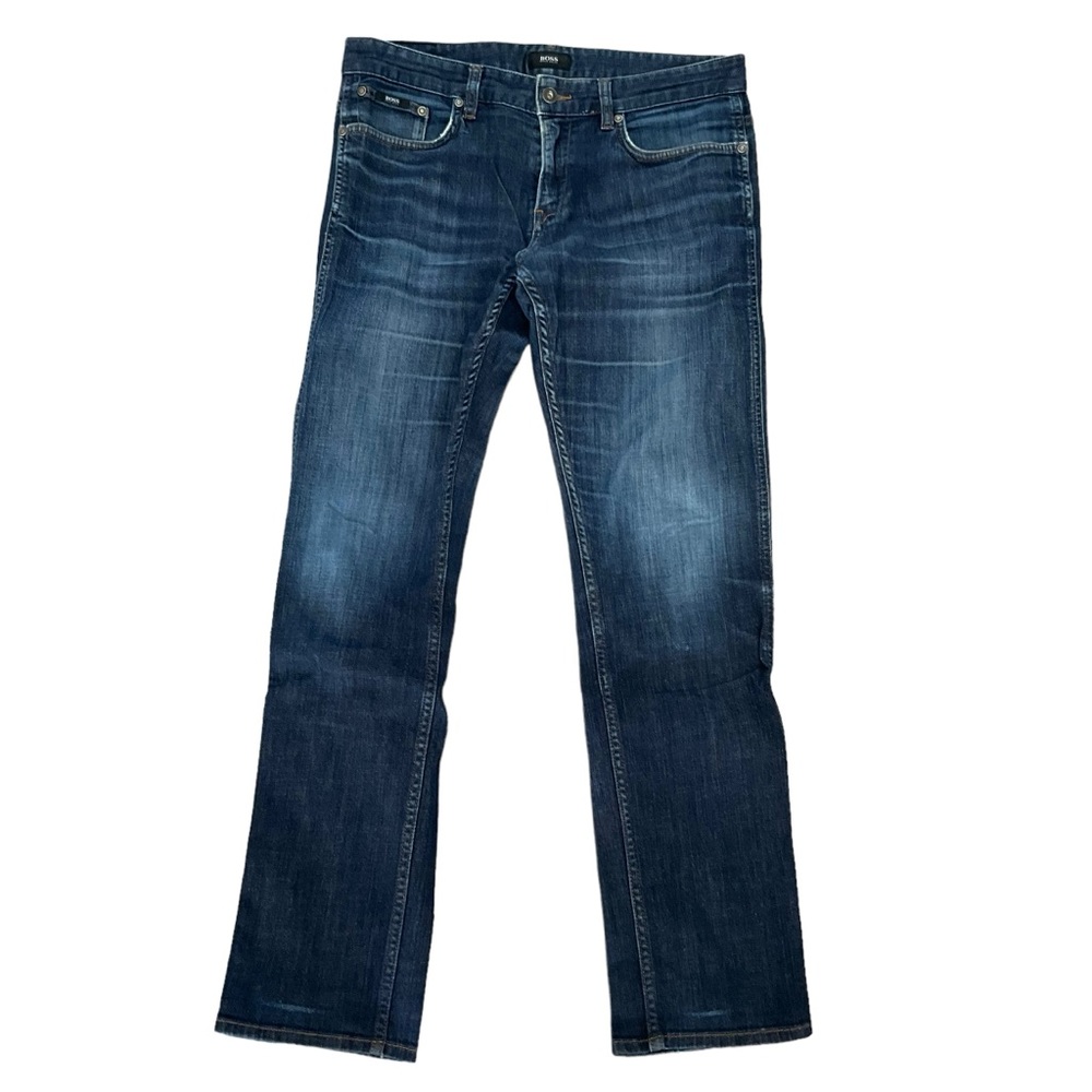 Hugo Boss Men’s Straight Leg Dark Denim Jeans
